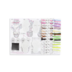 Kreuzstich-Set "Emotionale Kakteen. Abzeichen. Magnete" 7*5 cm ST-1077