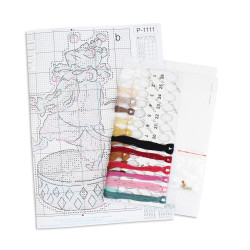 Набор для вышивания крестом "Маленький жонглер" 16*11 см SR-1111