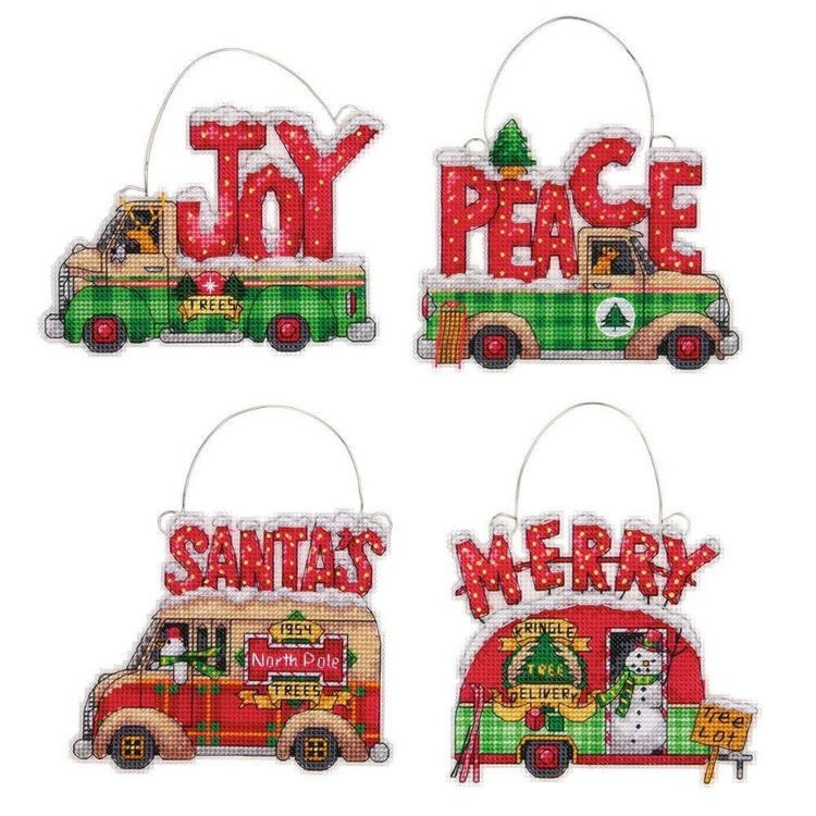 Holiday Truck Ornaments D70-08974