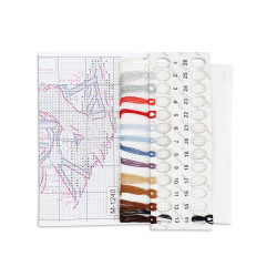 Набор для вышивания крестом "Прялка" 13*11 см SM-1240