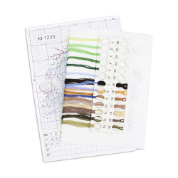 Набор для вышивания крестом "На опушке леса" 12*20 см SM-1233