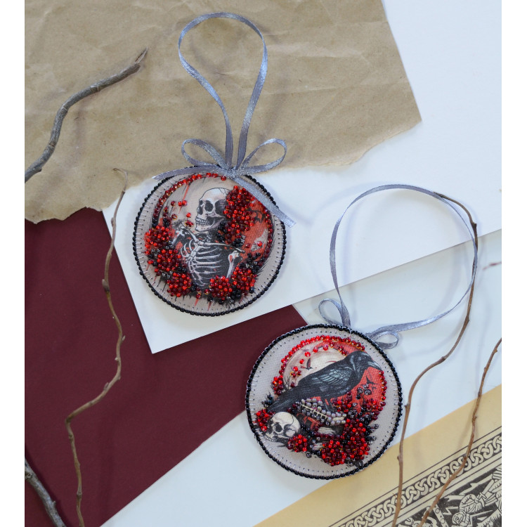 Dekoration "Unheimliche Schönheit" 13,2x6,6 cm AABT-038