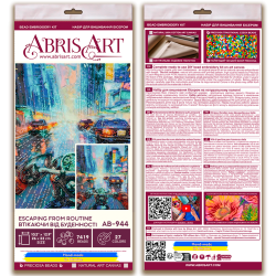 Основной набор для вышивки бисером «Побег от рутины» 26x33 см AAB-944