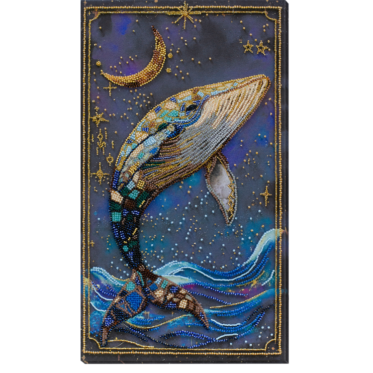 Pagrindinis karoliukų siuvinėjimo rinkinys "Gilumų valdovas" 21x37 cm AAB-942