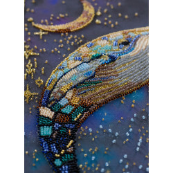 Pagrindinis karoliukų siuvinėjimo rinkinys "Gilumų valdovas" 21x37 cm AAB-942