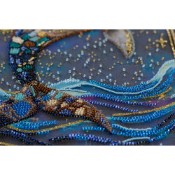 Pagrindinis karoliukų siuvinėjimo rinkinys "Gilumų valdovas" 21x37 cm AAB-942