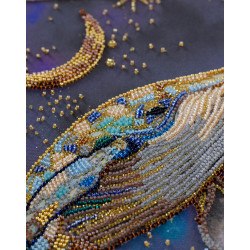 Pagrindinis karoliukų siuvinėjimo rinkinys "Gilumų valdovas" 21x37 cm AAB-942