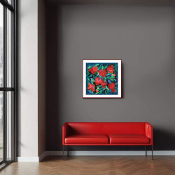 Набор для вышивания крестом "Панель/Подушка Сад граната" 40x40 см SR2269