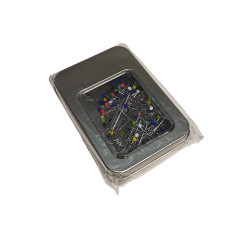 Предварительно заполненная металлическая коробка для булавок 9 x 6 x 1,8 см RTOT00106