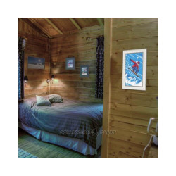 Kreuzstich-Set "Snowboarder" 10,5x16,5 cm RTOC392