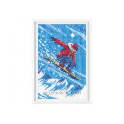 Kreuzstich-Set "Snowboarder" 10,5x16,5 cm RTOC392