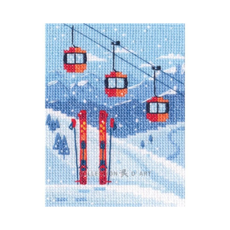 Cross-stitch kit "The mountains gain our hearts" RTOC391