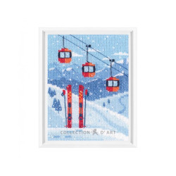 Cross-stitch kit "The mountains gain our hearts" RTOC391