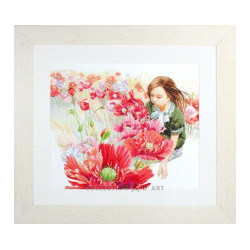 Cross-stitch kit "Blooming poppy field" M345