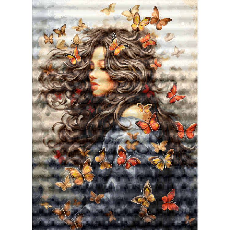 Kryželiu siuvinėjimo rinkinys "Aistra skrydžiui" 29x40cm SBU5085