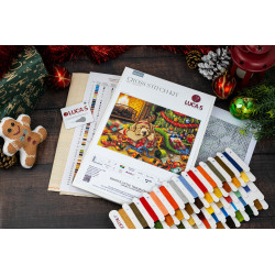 Kryželiu siuvinėjimo rinkinys „Santa’s Little Troublemaker“ 44x32cm SBU5079