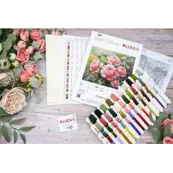 Kreuzstich-Set "Der Rosengarten" 44x35cm SB717