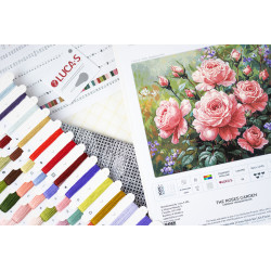 Kreuzstich-Set "Der Rosengarten" 44x35cm SB717