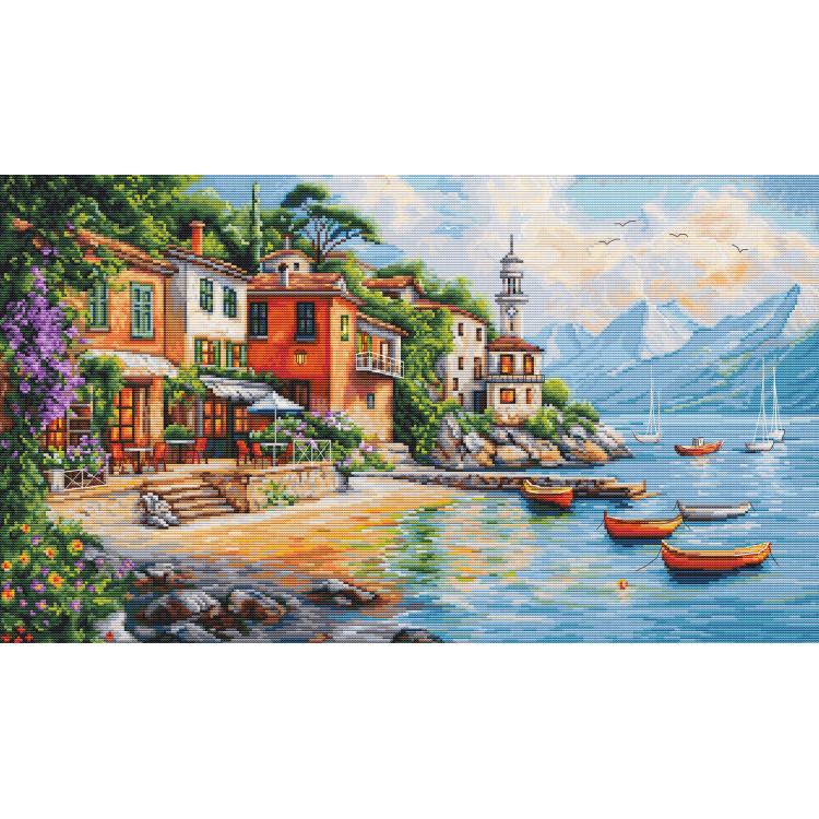 Kryželiu siuvinėjimo rinkinys "Varena" 50x29cm SBU5083