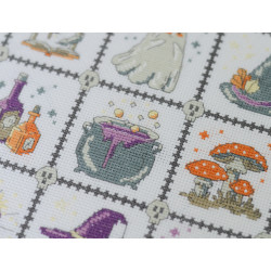 Kreuzstich-Set "Hexerei für Anfänger" 21x23 cm AAH-282