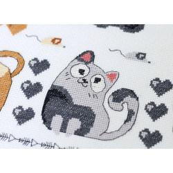 Набор для вышивания крестиком "Мяу-мяу" 35x35 см AAH-281