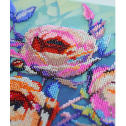 Haupt-Perlenstickerei-Set „Rosen für die Seele“ 31x30 cm AAB-945