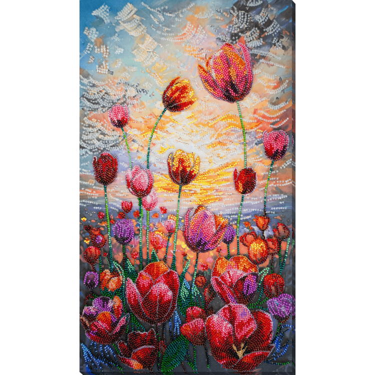 Основной набор для вышивания бисером "Весенний ритм" 24x42 см AAB-943