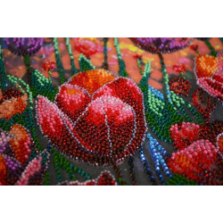 Основной набор для вышивания бисером "Весенний ритм" 24x42 см AAB-943