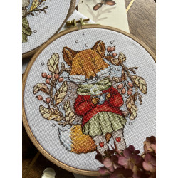Cross stitch kit "Autumn tea" SANO-32
