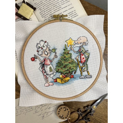 Cross stitch kit "Grandma and New Year" SANB-27