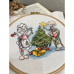 Cross stitch kit "Grandma and New Year" SANB-27