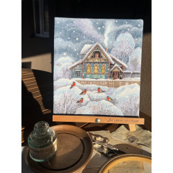 Cross stitch kit "Where it's warm" SANT-18