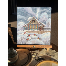 Cross stitch kit "Where it's warm" SANT-18
