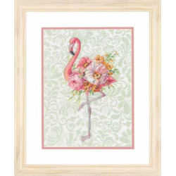 Цветочный фламинго D70-35409