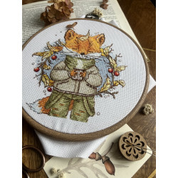 Cross stitch kit "Autumn coffee" SANO-33