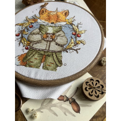 Cross stitch kit "Autumn coffee" SANO-33