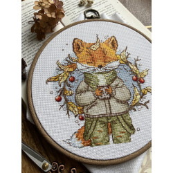 Cross stitch kit "Autumn coffee" SANO-33