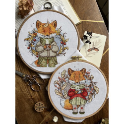 Cross stitch kit "Autumn coffee" SANO-33