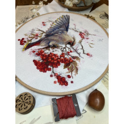 Cross stitch kit "Waxwing" SANS-72