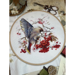Cross stitch kit "Waxwing" SANS-72
