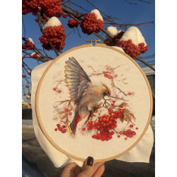 Cross stitch kit "Waxwing" SANS-72