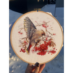 Cross stitch kit "Waxwing" SANS-72