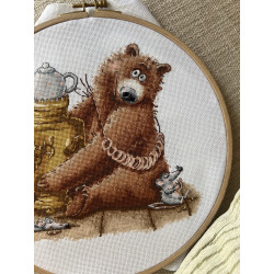 Набор для вышивания крестиком «Чаепитие» 20 х 18,5 cm SANCH-11