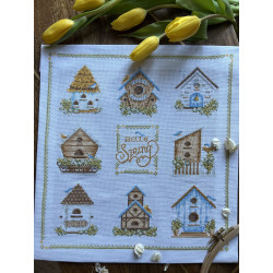 Набор для вышивания крестом «Скворечники» 32 х 35 cm SANS-74