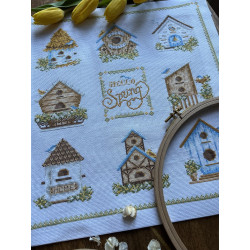 Набор для вышивания крестом «Скворечники» 32 х 35 cm SANS-74
