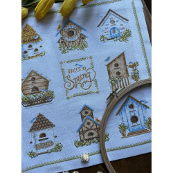 Набор для вышивания крестом «Скворечники» 32 х 35 cm SANS-74