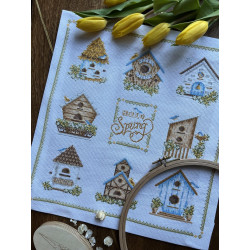 Набор для вышивания крестом «Скворечники» 32 х 35 cm SANS-74