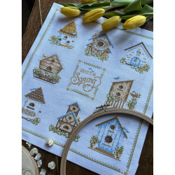 Набор для вышивания крестом «Скворечники» 32 х 35 cm SANS-74