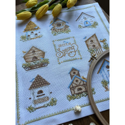 Набор для вышивания крестом «Скворечники» 32 х 35 cm SANS-74