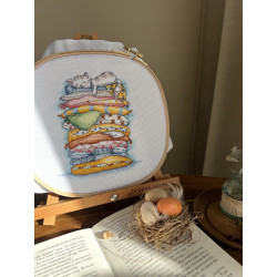 Набор для вышивания крестом "Кошка отдыхает" 13,5 х 16 см SANV-55